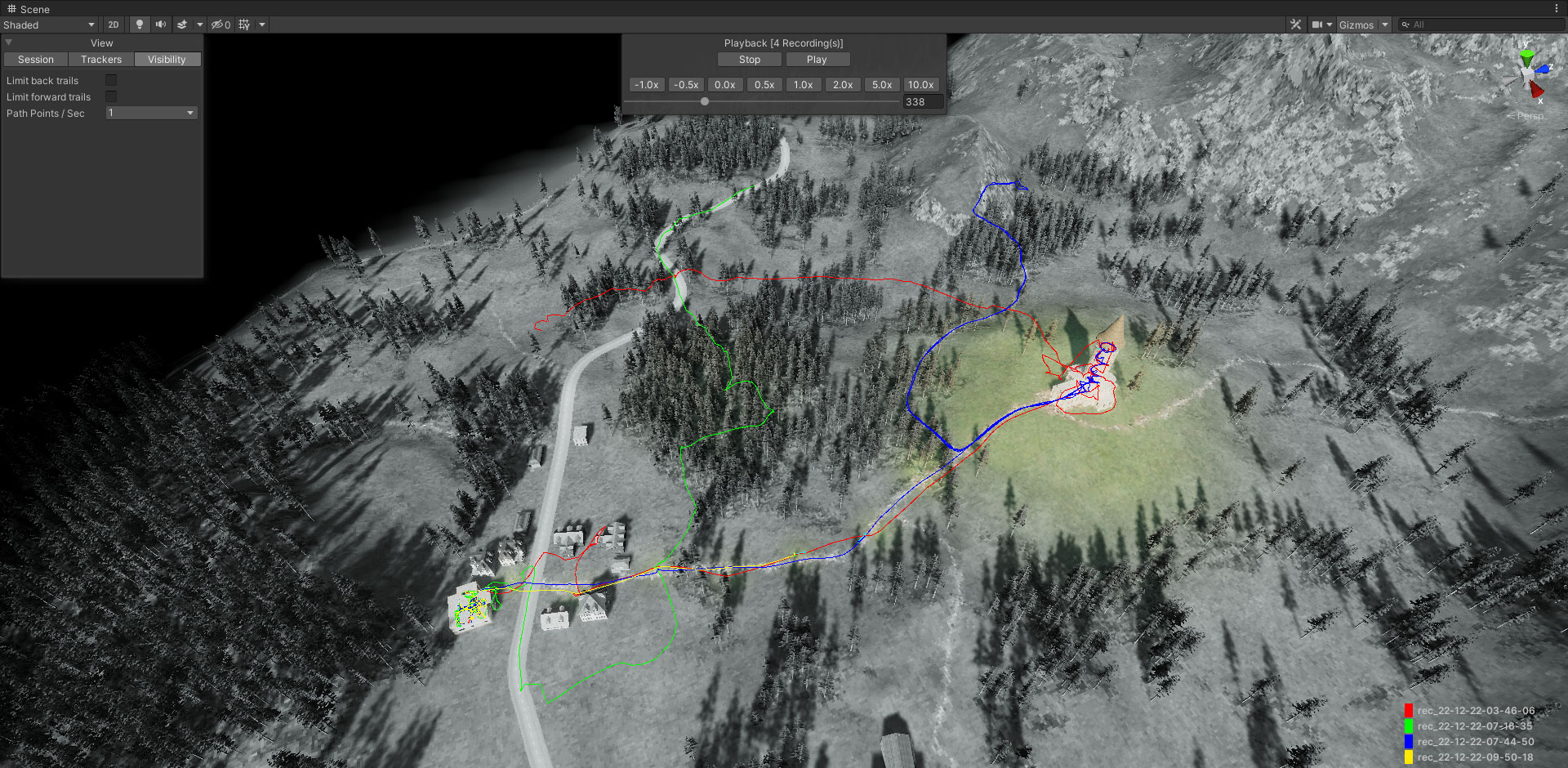 Reviewing the data gathered from different playthroughs